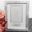 Engagement Photo Frame Silver Wood 4x6 Photo