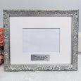 30th Personalised Ornate Silver Photo Frame Louvre 4x6