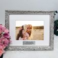 30th Birthday Personalised Ornate Silver Photo Frame Louvre 5x7