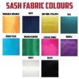 40th Birthday Personalised Custom Sash 10 Colours