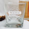 Poppy Engraved Personalised Scotch Spirit Glass