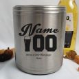 Personalised 21st Silver Can Cooler- Male Gift