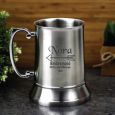 Bridesmaid Engraved Personalised Stainless Beer Stein Glass