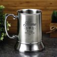 Father Of The Groom Engraved Stainless Beer Stein Mug