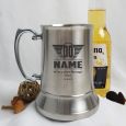 18th Birthday Engraved Personalised Stainless Beer Stein Glass (M)