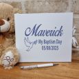 Baptism Personalised Guest Book & Pen