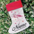 Personalised Christmas Stocking - Flamingo