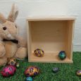 Personalised Wooden Easter Box 20cm - Easter Chicken