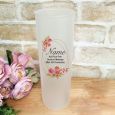 Teacher Frosted Glass Vase - Buttercup