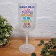 80th Birthday Frosted Wine Glass Goblet