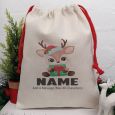 Personalised Christmas Sack 35cm  - Baby Deer