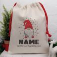 Personalised Christmas Sack 35cm - Gnome