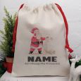 Personalised Christmas Sack 35cm - Santas List