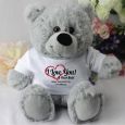 Love Your Naughty Bits Valentines Day Bear - Grey