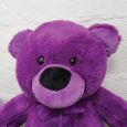 1st Birthday Personalised Bear with T-Shirt Purple 40cm