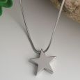 Star Memorial Urn Cremation Ash Necklace In Personalised Box