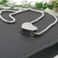 Heart Memorial Urn Cremation Ash Necklace in Personalised Box