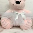 18th Birthday Ballerina Teddy Bear 40cm Light Pink