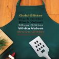 Personalised Apron with Pocket - Pea Green