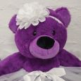 1st Birthday Princess Teddy Bear 40cm -Purple
