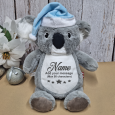 Personalised Baby Boy Christmas Koala Cubbie