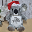 Personalised Christmas Koala Cubbie Plush