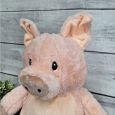 Personalised Birthday Pig Plush Cubbie 40cm