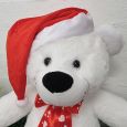 1st Christmas Personalised Bear 40cm White