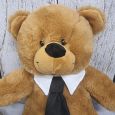 Brown Dad Bear with Black Tie 30cm