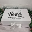 Personalised Christmas Box Swirl Tree