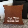 Personalised Tan Pocket Reading Pillow Cover