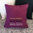 Personalised pocket Reading Pillow Cover Plum