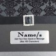 Personalised Naming Day Guest Book- Baroque Black