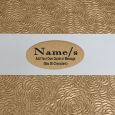 60th Birthday Guest Book Album Embossed Gold
