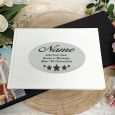 Personalised White Anniversary Guest Book