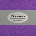 50th Birthday Personalised  Glitter Guest Book- Purple