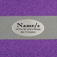 60th Birthday Personalised  Glitter Guest Book- Purple