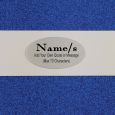 Personalised Naming Day Guest Book- Blue Glitter