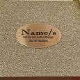 Personalised 70th Birthday Guest Book Album Gold Glitter