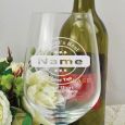 Dad  Engraved Personalised Wine Glass 450ml