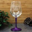 Bridesmaid Engraved Personalised Wine Glass 450ml