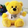 Personalised Grandpa Yellow Teddy Bear