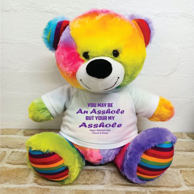 Valentines Day Bear You may Be A - 40cm Rainbow