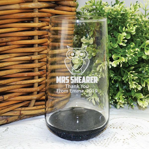 Teacher Engraved Personalised Glass Tumbler 400ml