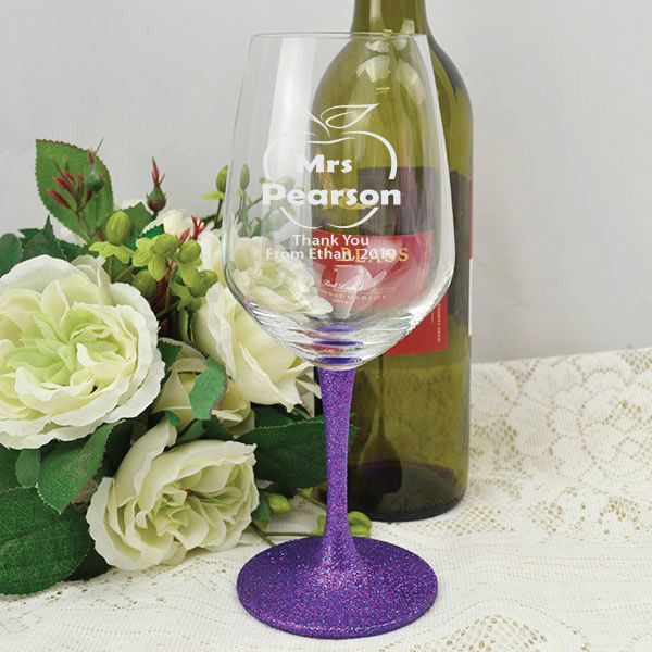 Teacher Engraved Personalised Wine Glass 450ml