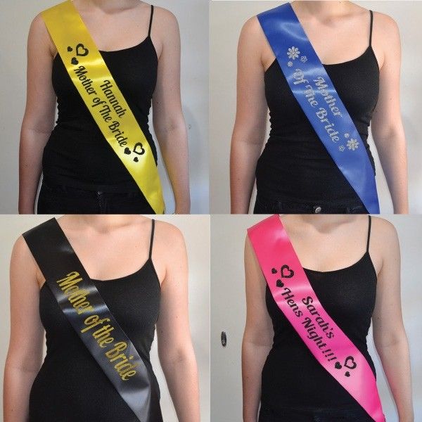 Personalised Hens Party Sash - Mother of the Bride