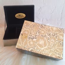 Personalised Birthday Jewellery Box Golden Glitz