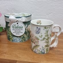 Hydrangea Mug with Personalised Gift Box