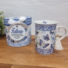 Birthday Blue Butterfly Mug with Gift Box