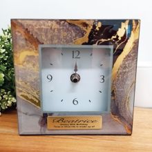50th Birthday Glass Desk Clock - Treasure Trove